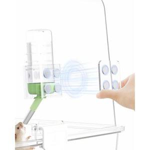 버캣스테이트 햄스터 물병 홀더는 높이 조절이 가능한 자석 낙하 방지 스탠드를 갖추고 있으며, 소형 반려동물을 위해 최대 2인치까지 병을 넣을 수 있습니다(물병 홀더만 해당)