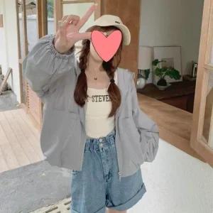 [오노마] ONM JSC-d0077 바람막이 후드 여성의류 점퍼  41567208)