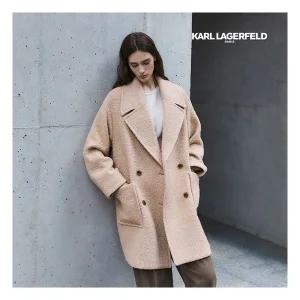 칼라거펠트 25FW 알파카블렌드 부클 코트 111428