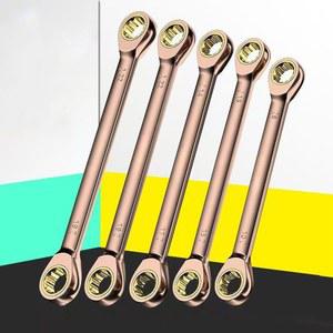 더블 헤드 래칫 스패너 크롬 DIY 27MM 강철 자동 조합 렌치 바나듐 수리용 가역