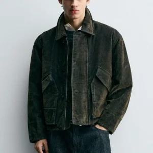 ZARA 자라 벨루어 트윌 테일러드 재킷 3833/306  3833/306