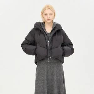 [시슬리]푸퍼 하이넥 후드 숏패딩_SAPDC5561