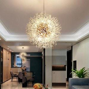 샹들리에 조명 레스토랑 구 5구 크리스탈샹들리에 거실 식탁 깃털 핑크 60 70