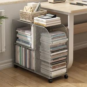 트레이 수납 철제 바퀴 북트롤리 틈새 책상밑 주방 택배