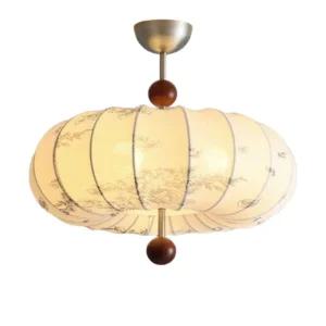 프렌치 침실등 패브릭 호박 천장등 빈티지 거실등 조명