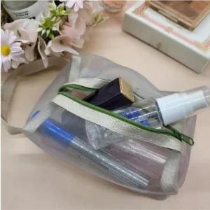 [룽스]메쉬 파우치 주머니 화장품 소품 망 통 1개