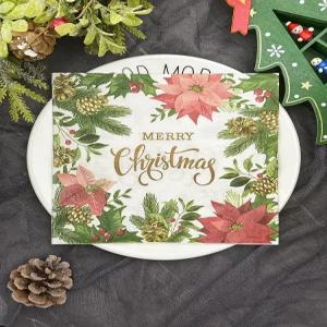 크리스마스냅킨 호텔 테이블 소품 성탄절 레스토랑