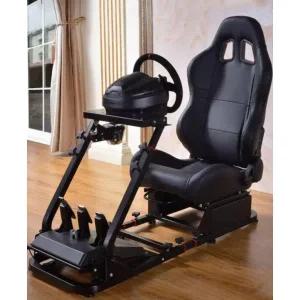 이동식 레이싱게임 시뮬레이터 운전 모니터 거치대 브래킷 기어 전면 001 시트 세트 B