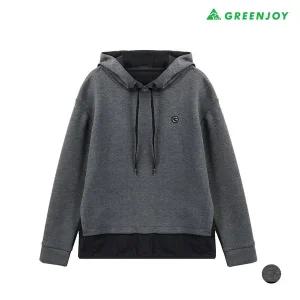 [아웃도어스/그린조이]여성 밑단 배색 후드 티셔츠_GF23KL65W