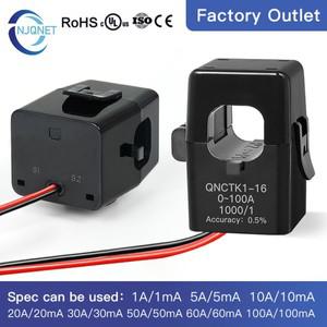 스플릿 코어 전류 변환기 센서 QNCTK1-16 1000/1 14000 50A 100A AC CT