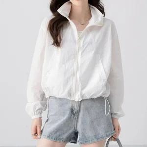 여성 초경량 크롭 바람막이 러닝 점퍼 경량 윈드브레이커 얇은 봄바람막이 세미 가을