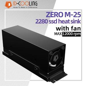 ID COOLING ZERO M25 M.2 NGFF/NVME 하드 디스크 방열판 2280 SSD 쿨러용 PWM 12000rpm 팬 솔리드 스테이트