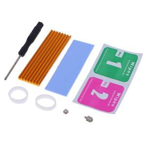 1세트 알루미늄 쿨링 히트싱크 써멀 패드 n80 nvme m.2 ngff 2280 pci-e ssd용 포함 HDD