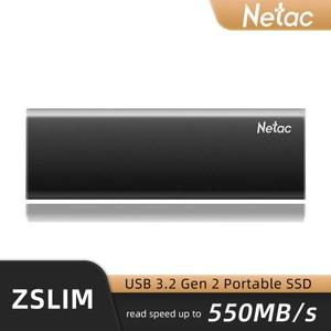 Netac 휴대용 외장 SSD 하드 드라이브 HDD 솔리드 스테이트 C타입 USB 3.1 호환 노트북 PC용 1TB 500GB 2TB