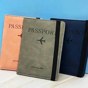 지갑 밴드 형 그레이 RFID차단 여권 케이스 여권지갑 여권 케이스 여권커버 신여권 파우치