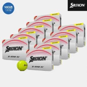 10더즌 120알던롭코리아 정품 스릭슨 Z스타9 XV 골프볼 남여공용 투어옐로우 3피스
