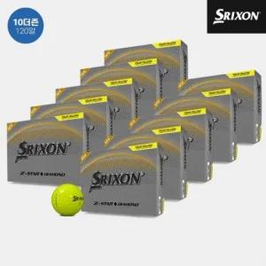 10더즌 120알던롭코리아 정품 스릭슨 Z스타9 다이아몬드 골프볼 남여공용 투어옐로우 3피스
