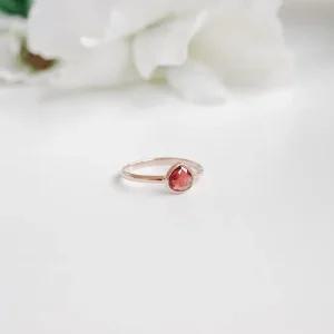 오팔하우스 925Silver 가넷 물방울 반지 OPNBR14204