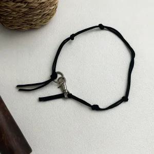 [모노폴로지]블랙 스트랩 펜던트 우정 커플 학생 목걸이 줄 힙한 쵸커 고등학생 대학생 친구 목걸이줄