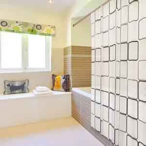 SFr 스퀘어 샤워 커튼 대 욕실커튼 방수커튼 욕조가림막 욕조커튼 샤워가림막