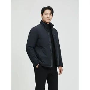 [하프클럽/BY파크랜드]네이비 무퀼팅 경량 숏  점퍼-AA2JJ407