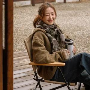 맨디스 뽀글이 후드집업