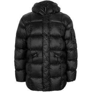 씨피컴퍼니 25FW 블랙 DD 쉘 후드 덕 롱 다운 자켓 19CMOW182A 110416A 999