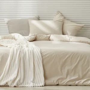 준앤종 루엔 순면 60수 고밀도 바이오워싱 호텔식 차렵이불 베개커버 SS