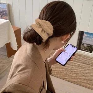 인기템가을 니트 곱창밴드 겨울 스크런치 헤어슈슈 털 머리끈 방울 심플 니트 곱창 머리끈 크리스마스