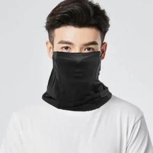 쿨링 귀걸이형 멀티 헤어스카프 블랙