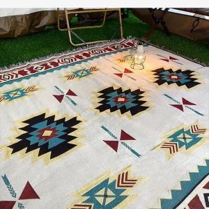 90x180 쇼파커버 캠핑러그 인디언화이트