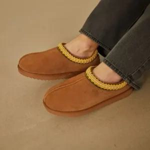 츄바스코 CHUBASCO  WINTER FUR MULE DIEGO MDF2403 CHESTNUT