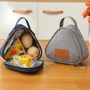 미니멀 보온보냉 방수 삼각 도시락 가방 파우치 다이어트도시락가방