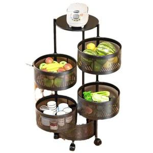 원형 회전 수납장 진열대 바퀴달린 캐비닛 가방 신발