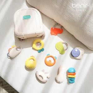 베니르아이 돌아기 딸랑이 백일 신생아 유아 치발기 보관함 10종 세트