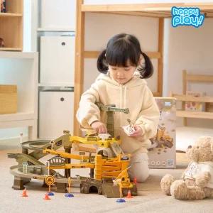 중장비 크레인 주차타워 유아 어린이 장난감 자동차 세트