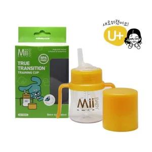 마이베이비U 트레이닝 유아빨대컵 투명/옐로우