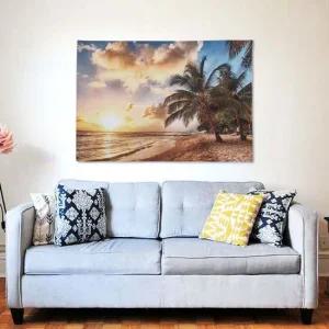 대형 패브릭 포스터 코코넛비치 M 벽장식 인테리어그림 가림천 테피스트리 인테리어액자