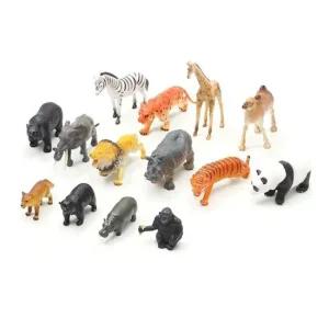 야생 동물 모형 완구 피규어 14개 유치원 교재