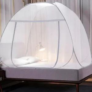 원터치 모기장 120x200cm 그레이 텐트 여름 간편 벌레 휴대용 접이식 설치 야외 공원