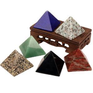 20mm 천연 마노 스톤 보석 미네랄 크리스탈 석영 피라미드 차크라 레이키 에너지 힐링 포인트 타워 룸 홈