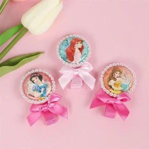 프린세스 진주 단추 집게핀(랜덤발송) 팬시용품