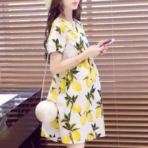 JS.레몬수유원피스- 빅사이즈 외출 수유복 원피스