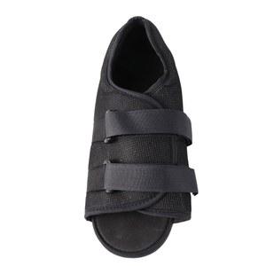 ARTIBETTER 포스트 용 신발 워킹화, 스트랩이 조절 가능한 부상 후 발 깁스 샌달 스퀘어 토 정형외과 지원 브레이스 골절 남성 사이즈 6-6.5, 여성 7.5-8 블랙