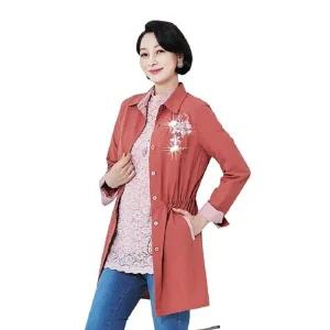 파밀라 스트라이프 배색 재킷