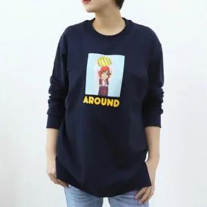 임산부 긴팔 어라운드 수유티 면 빅사이즈 외출수유복