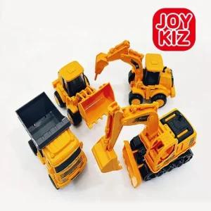 조이키즈 중장비 덤프트럭 4종세트 미니카 후릭션 다이케스팅