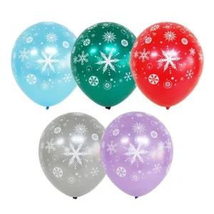 깜짝행사 크리스마스 파티장식 눈꽃펄풍선 혼합50개 생일장식용품