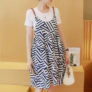 JS.8613 훌라원피스- 빅사이즈 여성의류 여름 임부복