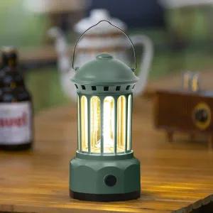 그린 레트로 야외 캠핑 텐트 COB L5 감성